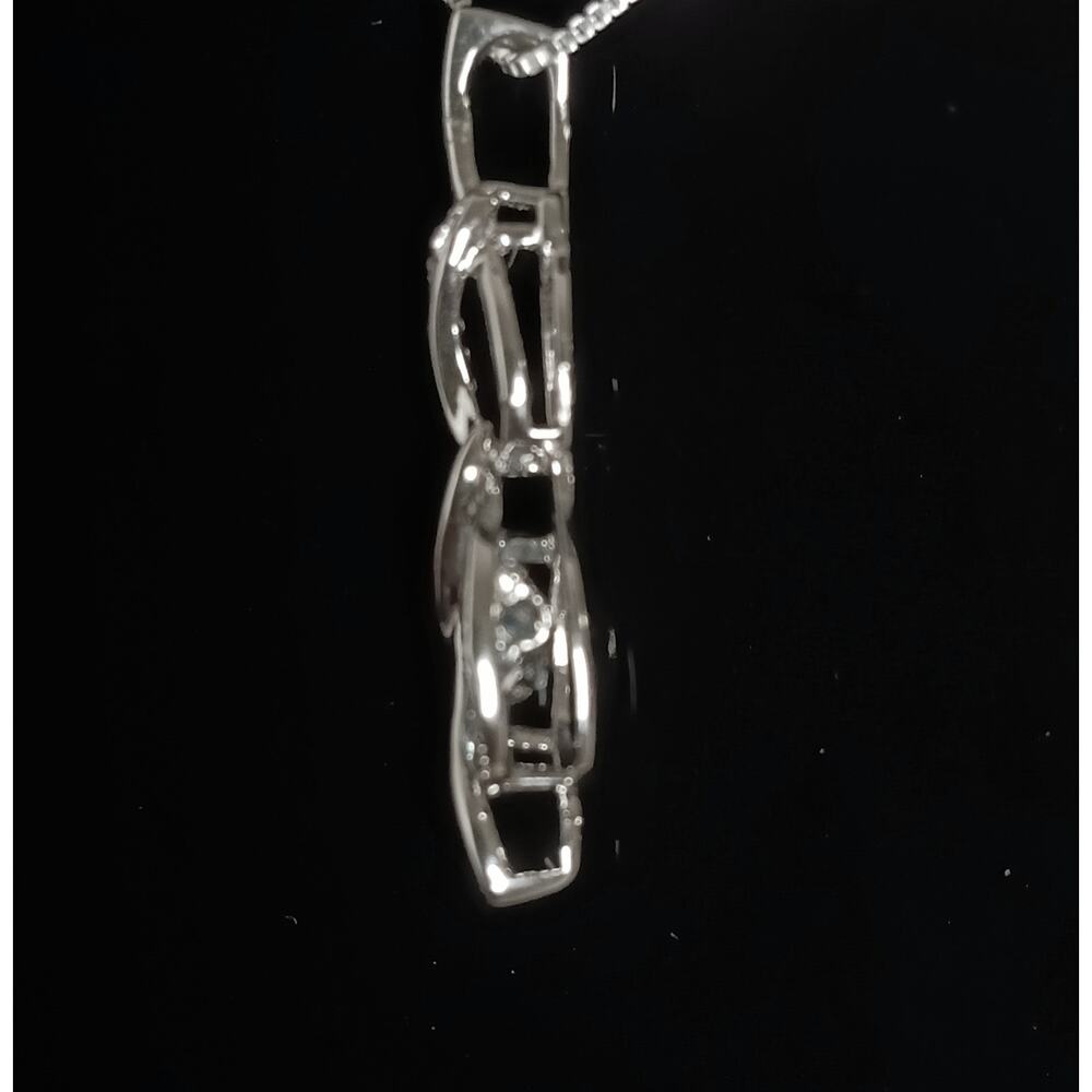 Zales Unstoppable Love Blue Topaz Infinity Necklace - Picture 4 of 10